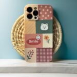 قاب موبایل آیفون شاخه گل ارغوانی محافظ لنزدار - تصویر 2