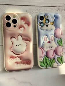 قاب موبایل آیفون شکار خرگوش سه بعدی محافظ لنزدار - تصویر 3