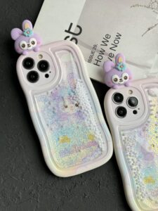 قاب موبایل آیفون استلا آکواریومی سیلیکونی بنفش - تصویر 3