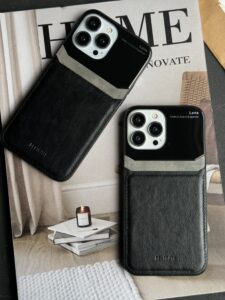 قاب موبایل سامسونگ لنز چرمی و شیشه ای - تصویر 3