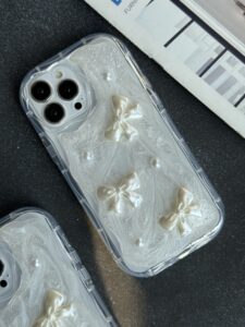 قاب موبایل آیفون پاپیون صدفی برجسته - تصویر 3