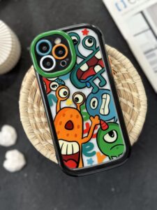 قاب موبایل آیفون هیولا شهر عجیب محافظ لنزدار - تصویر 2