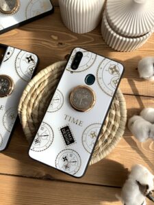 قاب موبایل سامسونگ ساعت آیینه نگین دار