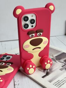 قاب موبایل آیفون یوگی سیلیکونی پا استندشو - تصویر 3