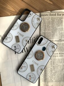 قاب موبایل سامسونگ ساعت آیینه نگین دار - تصویر 2