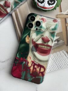 قاب موبایل آیفون نقاشی جوکر محافظ لنزدار