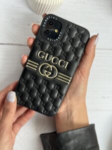 قاب موبایل شیائومی گوچی بالشتی چرمی داغ