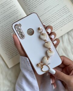 قاب موبایل سامسونگ بند قلبی مخملی محافظ لنزدار