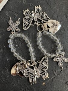 بند و آویز پروانه فلزی چسبی - تصویر 3