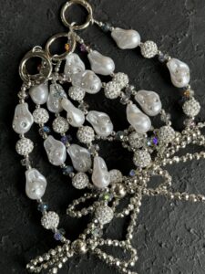 بند و آویز توپی نگین دار - تصویر 3