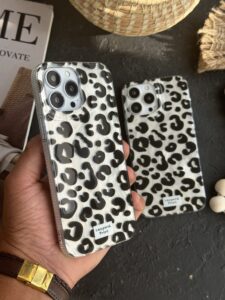 قاب موبایل آیفون پلنگ جگوار مشکی - تصویر 2