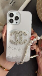 قاب موبایل آیفون کوکوشنل ایتالیانو + بندست مروارید - تصویر 3