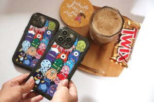 قاب موبایل آیفون هیولاهای کارتونی محافظ لنزدار - تصویر 3