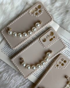 قاب موبایل سامسونگ مروارید صدفی محافظ لنزدار - تصویر 2