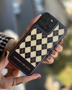 قاب موبایل آیفون دیپلمات چهارخونه محافظ لنزدار - تصویر 3