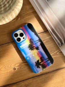 قاب موبایل آیفون غروب خط ساحلی هلوگرامی ( 3002 )