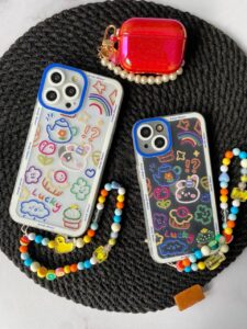 قاب موبایل آیفون لاکی پاستیلی پشت بیرنگ + بدون بند - تصویر 2