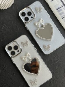 قاب موبایل آیفون پرنسس دایانا پروانه پاپیون قلب - تصویر 2