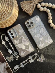 قاب موبایل ( آیفون - سامسونگ ) پروانه باترفلای بهاری بدون بند - تصویر 3