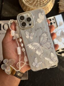 قاب موبایل ( آیفون - سامسونگ ) پروانه باترفلای بهاری بدون بند