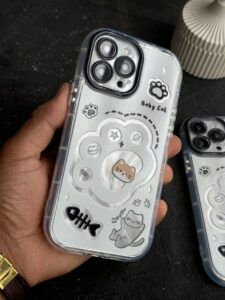 قاب موبایل آیفون پنجه گربه بیبی کت