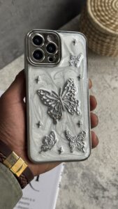 قاب موبایل آیفون پروانه گلامور - تصویر 3