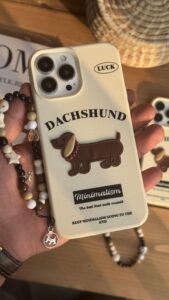 قاب موبایل آیفون سگ سوسیسی داکس هوند مینیاتوری - تصویر 3