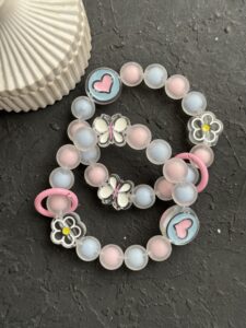 بند و آویز توپی بابونه و پروانه