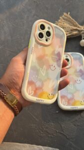 قاب موبایل آیفون لبخند رنگین کمان - تصویر 3