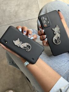 قاب موبایل شیائومی بلک کت نگین دار - تصویر 3