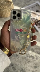 قاب موبایل آیفون سه گل سبز ( بدون بند ) - تصویر 3