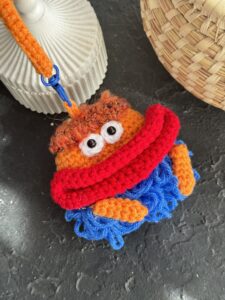 کاور ایرپاد پشمالو قرمز آبی دهن گشاد - تصویر 2