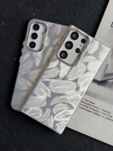 قاب موبایل سامسونگ پر مرغ عشق نقره ای هلوگرامی - تصویر 2