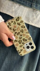 قاب موبایل ( آیفون ) آیس پلنگی طلایی - تصویر 2