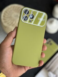 قاب موبایل آیفون سیلیکون اتوفوکس سبز - تصویر 3