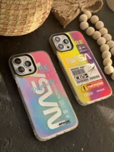 قاب موبایل آیفون اسپیس ناسا شبرنگ - تصویر 3