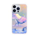 قاب موبایل سفارشی هولوگرامی مات | dreamy whale (کد CH41) - Image 3