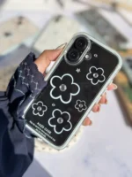 قاب گل آبی نگین دار(کدC2084)