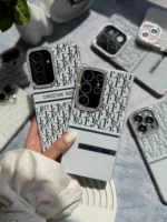 قاب White Christian Dior دور لنز نگین سامسونگ و شیائومی (کدC2076) - تصویر 3