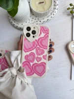 قاب قلب صورتی کبریتی (کدC2036) - تصویر 2