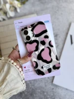 قاب پلنگی Romantic Pink آیفونی (کدC2062) - تصویر 6