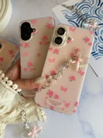 قاب Pink Flower Butterfly با آویز (کدC2116) - تصویر 5