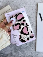 قاب پلنگی Romantic Pink آیفونی (کدC2062)