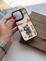 قاب گوشی موبایل دختر پیکسلی سفارشی آینه ای | pixel girl (کد CH125) - Image 2