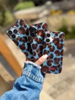 قاب Aqua Leopard آیفون (کدC2088) - Image 4