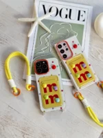 قاب M&M'S جاکارتی با بند آیفون و سامسونگ (کدC1834) - تصویر 3