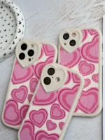 قاب قلب صورتی کبریتی (کدC2036)