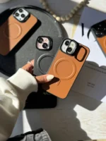 قاب مگ سیف چرمی لنز استند شو (کدC1867) - تصویر 3