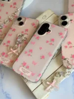 قاب Pink Flower Butterfly با آویز (کدC2116) - تصویر 7