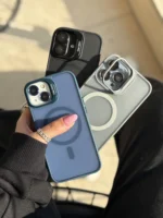 قاب Matte CasePro Lens with MagSafe استند شو با لنز رینگی (کدC1608) - تصویر 14